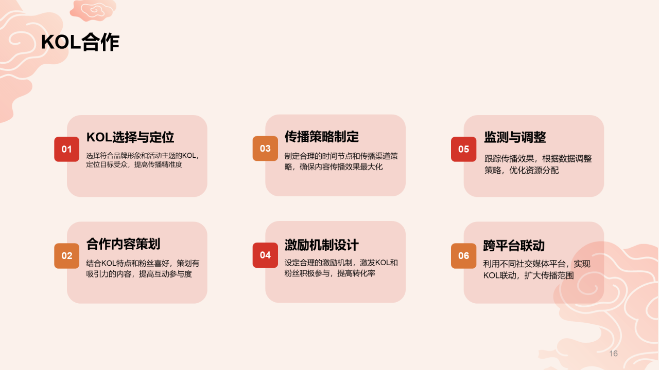红色插画元旦新年主题推广PPT模板