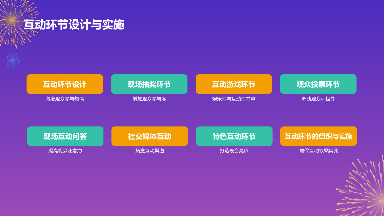 紫色3d 创意学生元旦晚会PPT模板