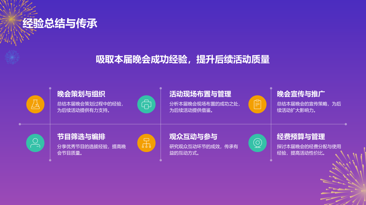 紫色3d 创意学生元旦晚会PPT模板