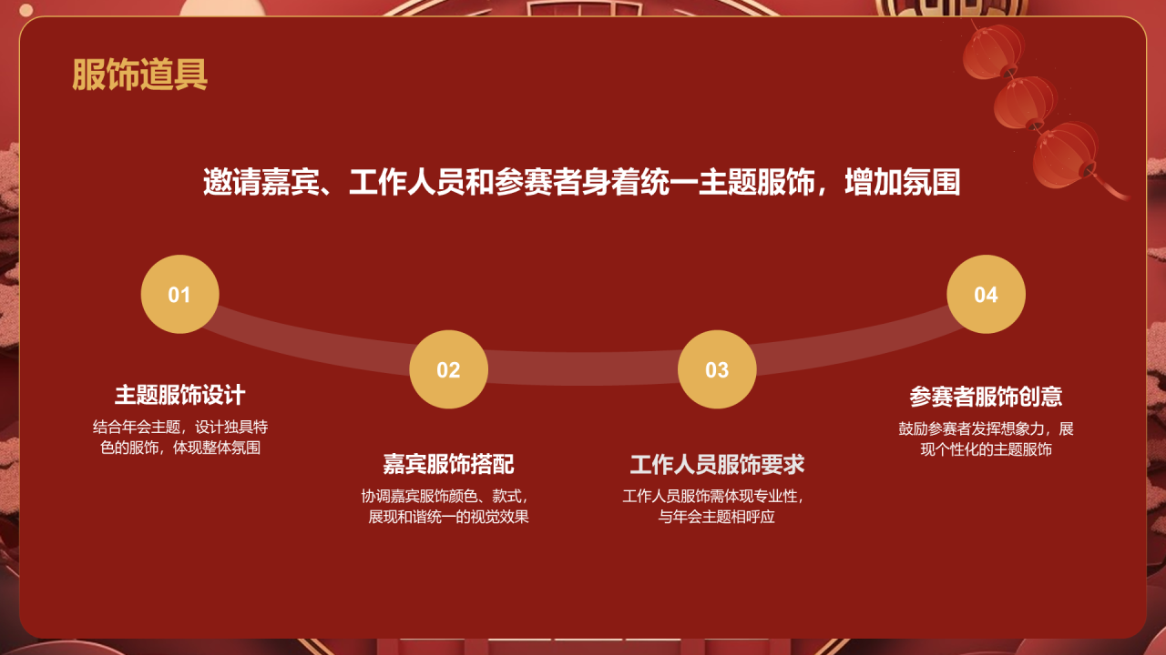 红色国潮风年会游戏策划PPT