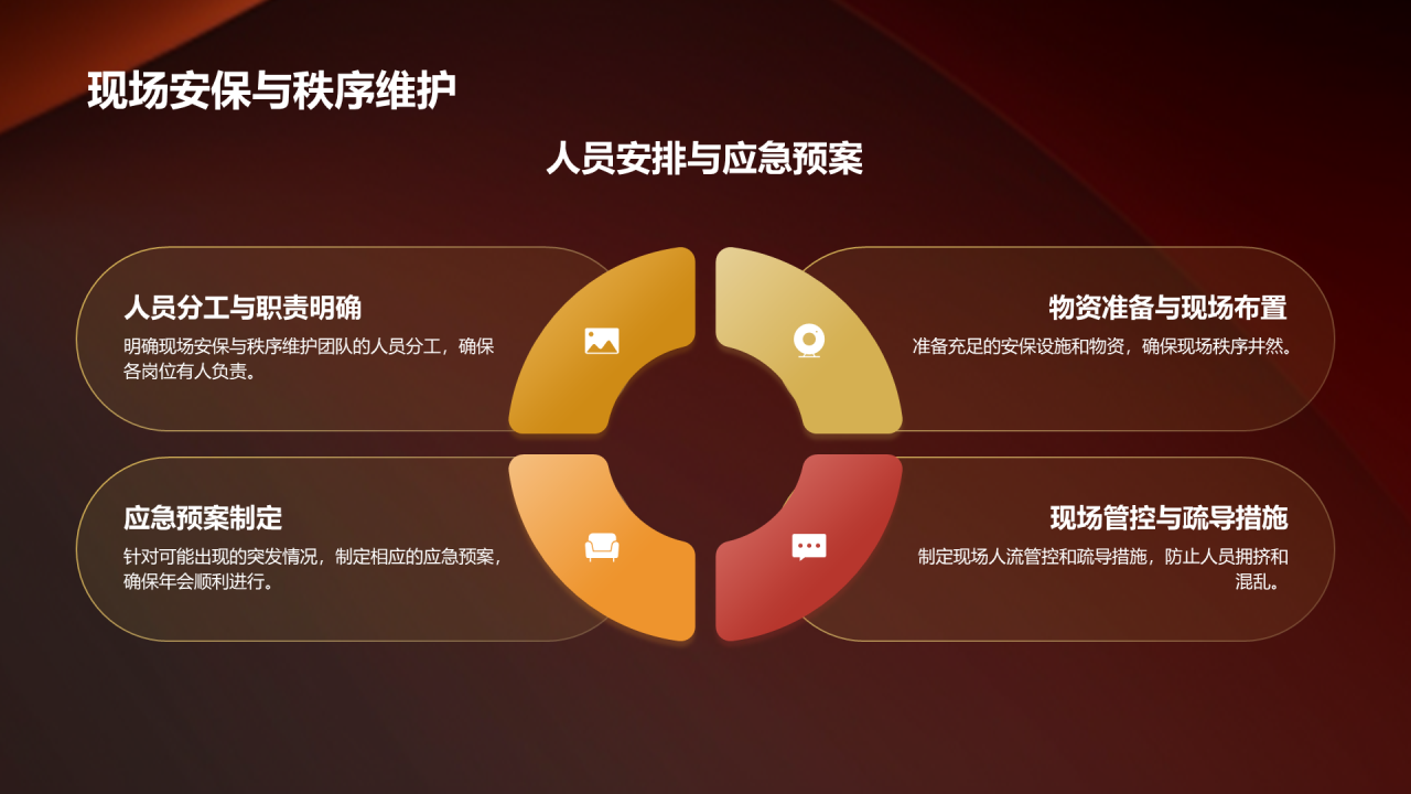 红色奢华时尚企业年会邀请函PPT