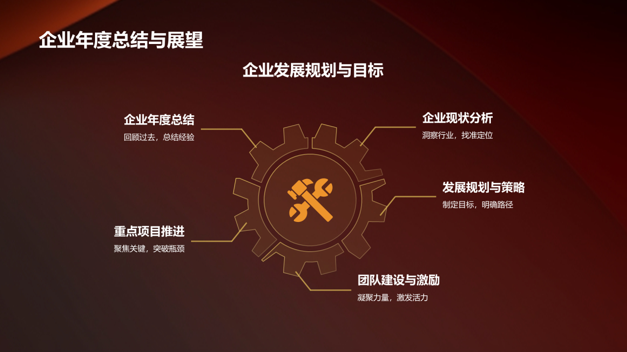 红色奢华时尚企业年会邀请函PPT