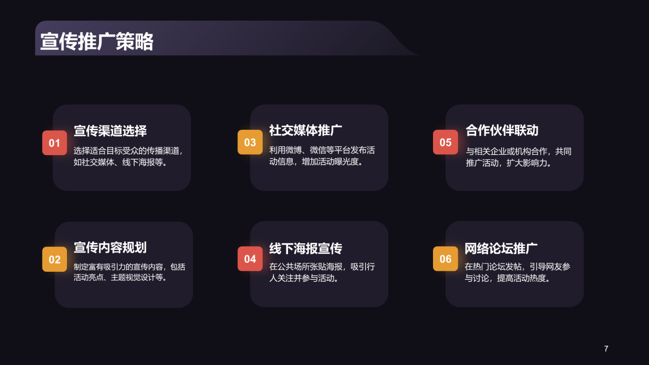 黑色商务平安夜活动总结复盘PPT模板 