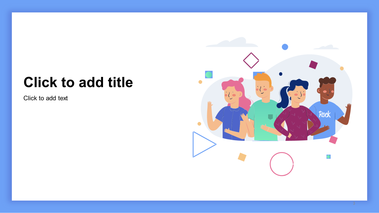 人物插画工作总结PPT主题