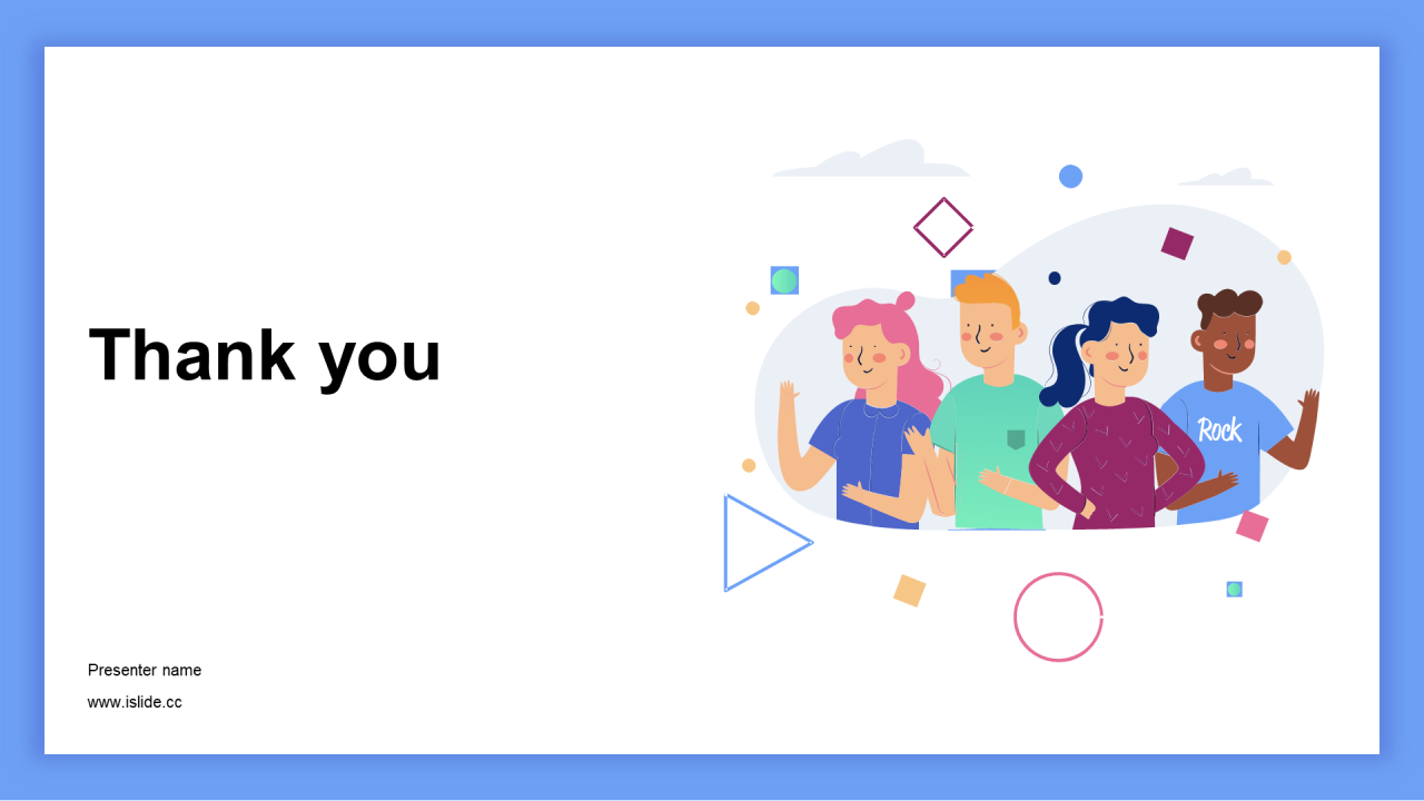 人物插画工作总结PPT主题