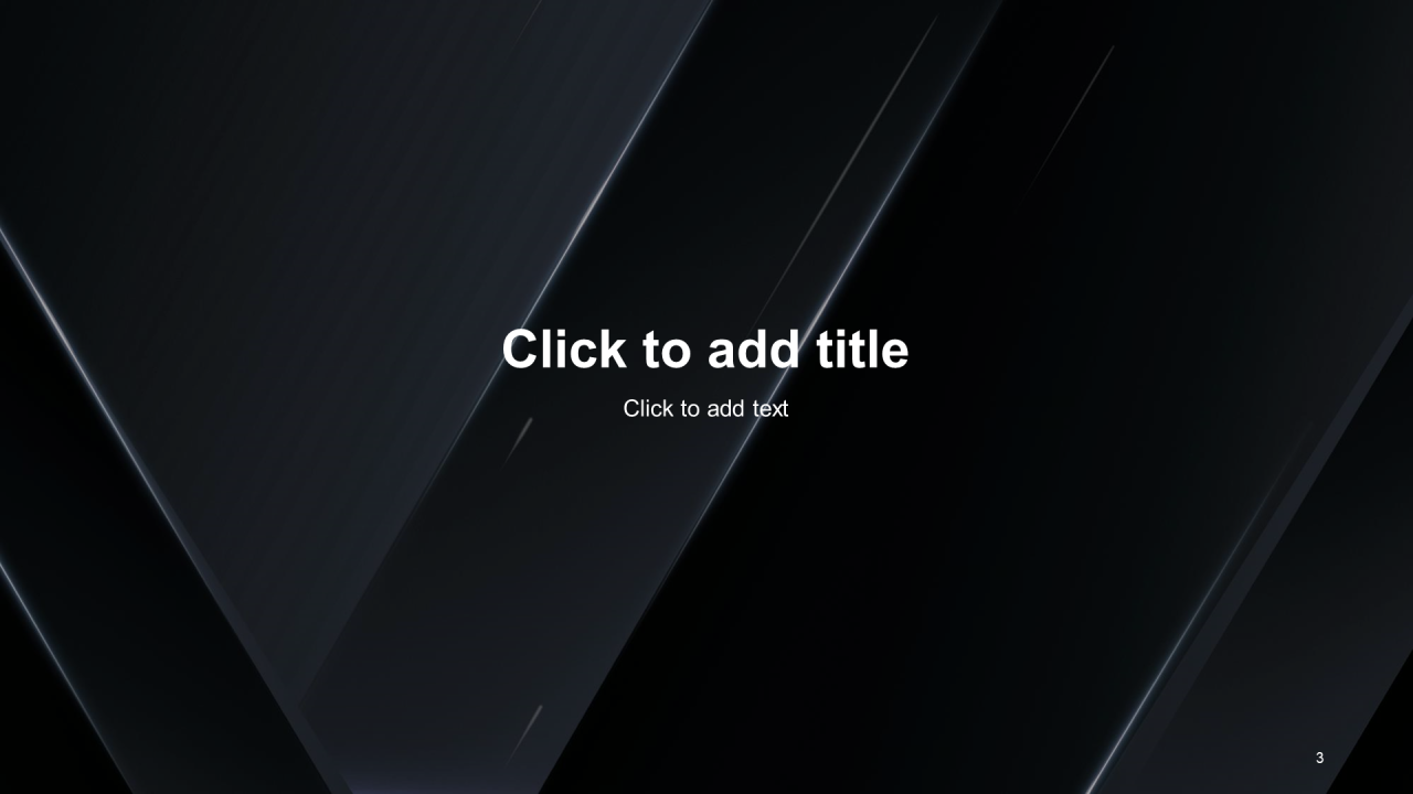 黑色商务简约科技人工智能产品发布会PPT素材下载