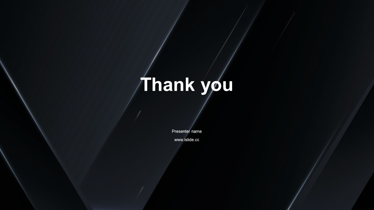 黑色商务简约科技人工智能产品发布会PPT素材下载