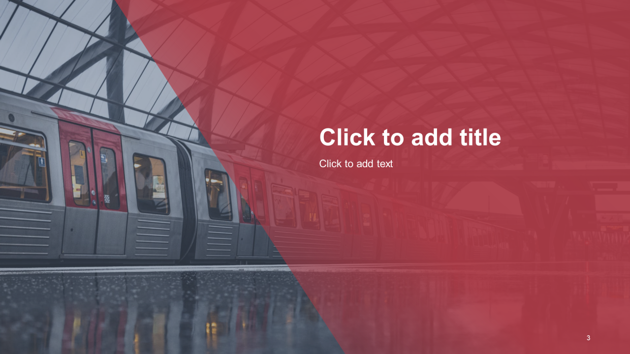 红灰色商务现代交通运输工作汇报PPT主题