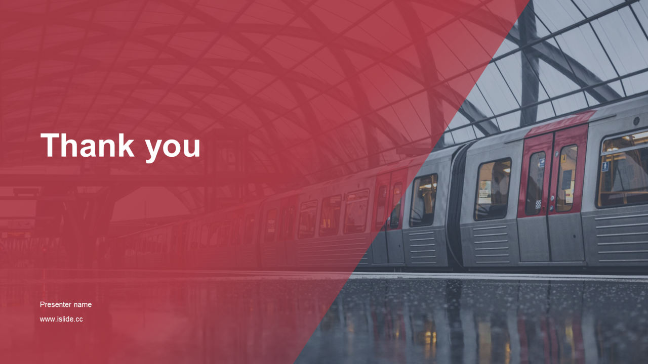 红灰色商务现代交通运输工作汇报PPT主题