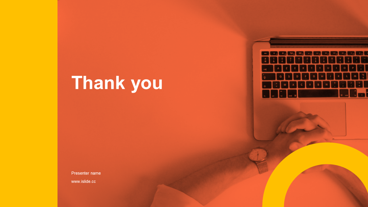 橙色扁平竞聘述职PPT主题