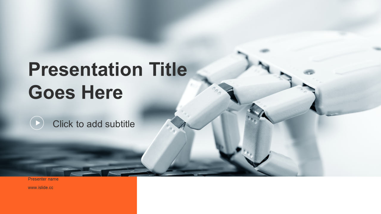 灰色商务科技互联网市场营销PPT主题