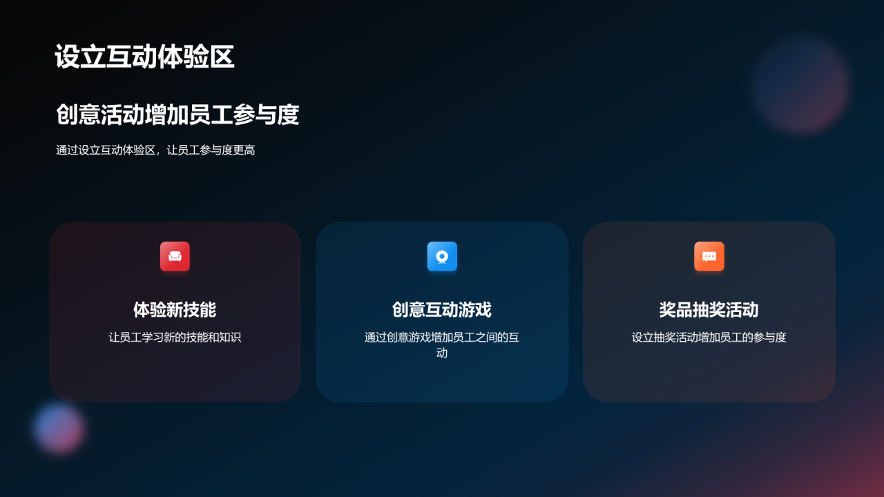 黑色创意企业年会活力创新PPT模板