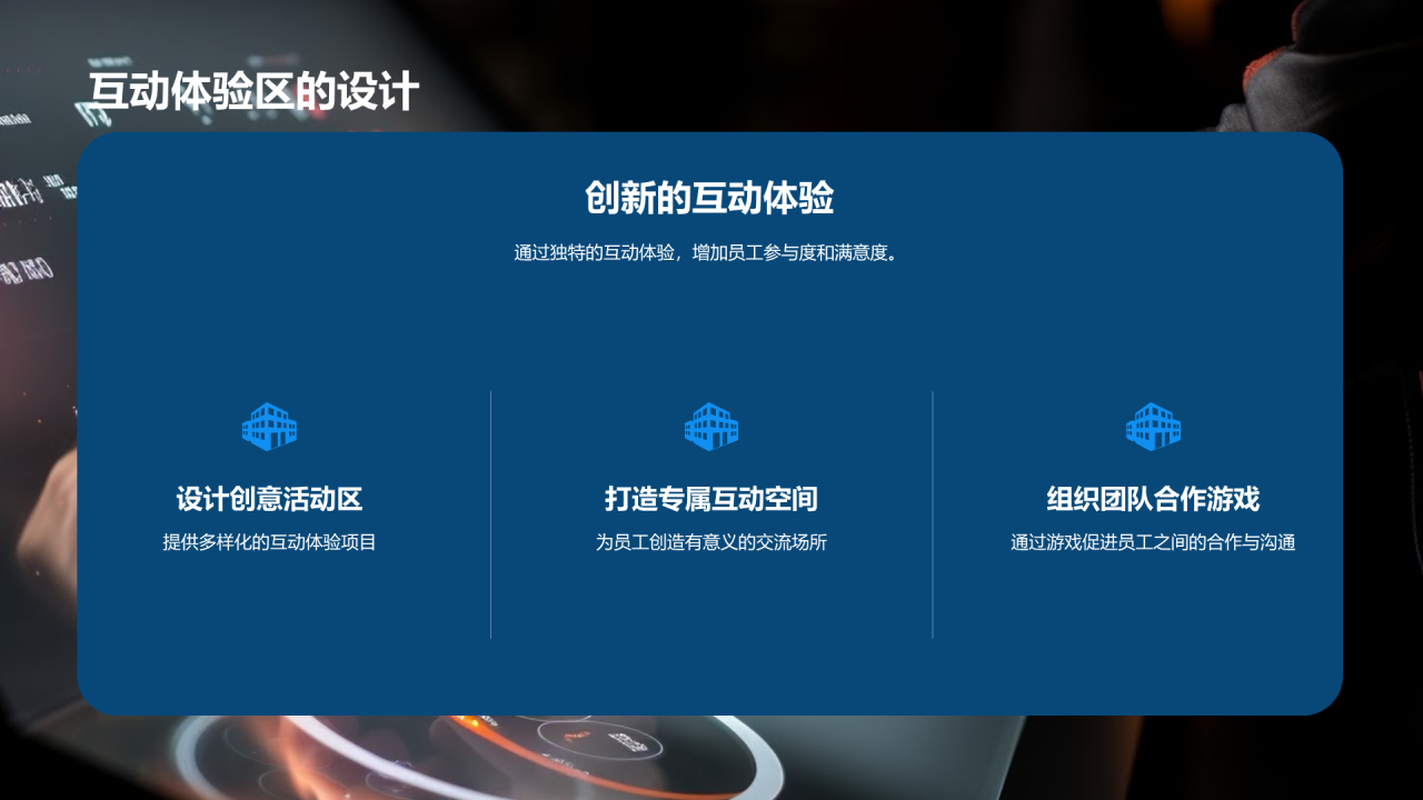 黑色创意企业年会活力创新PPT模板