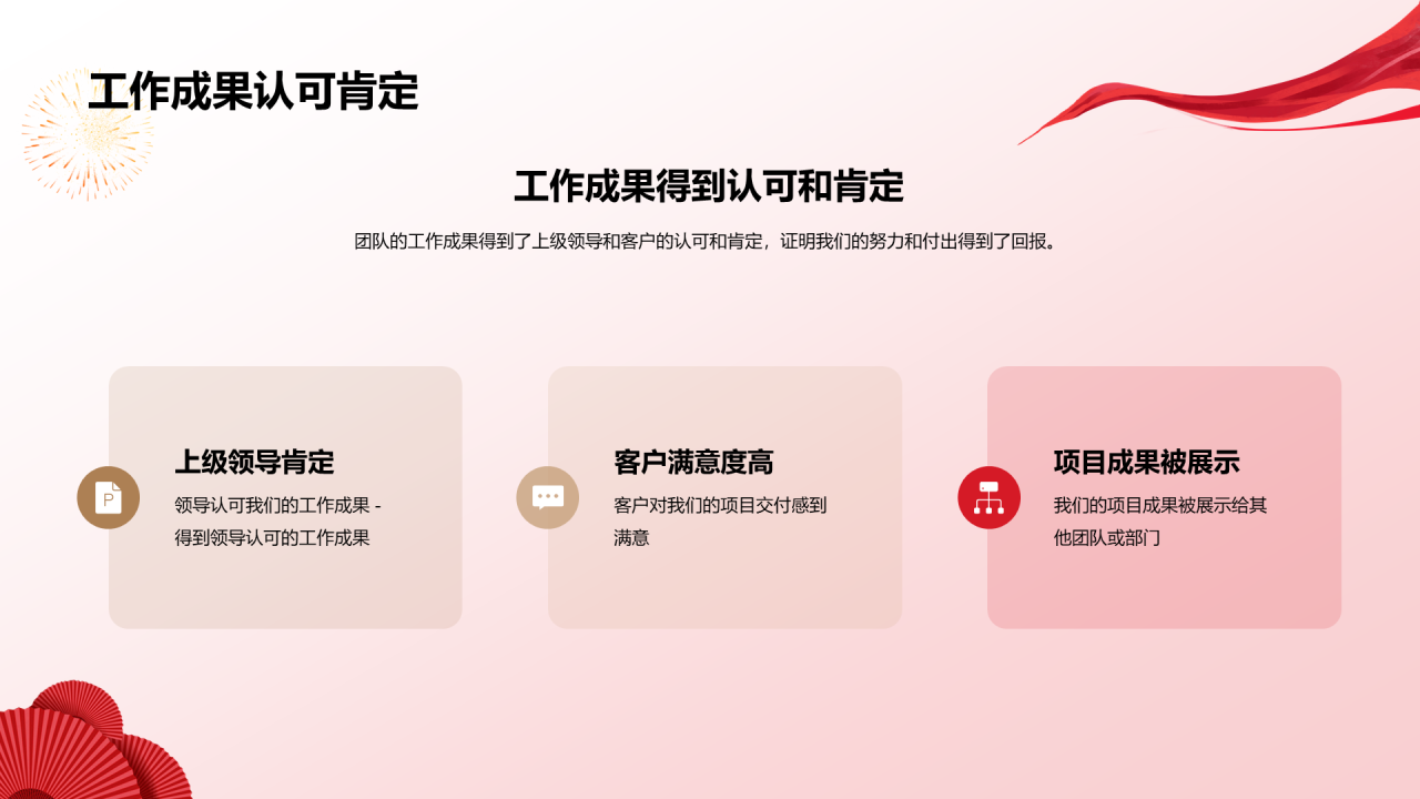 红色奢华企业团队年会总结PPT模板