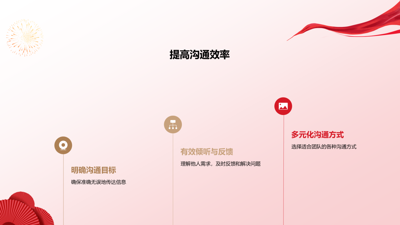 红色奢华企业团队年会总结PPT模板