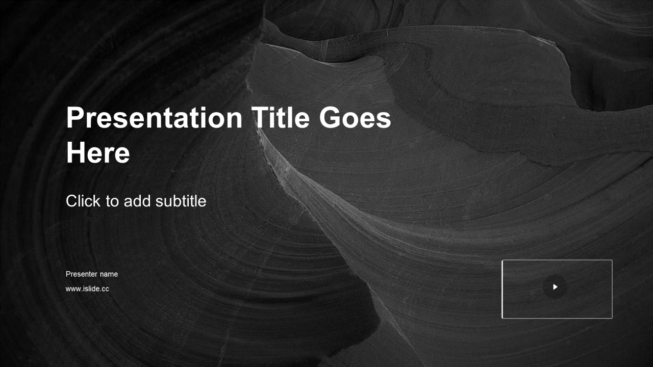 黑色商务地质地貌培训课件PPT主题