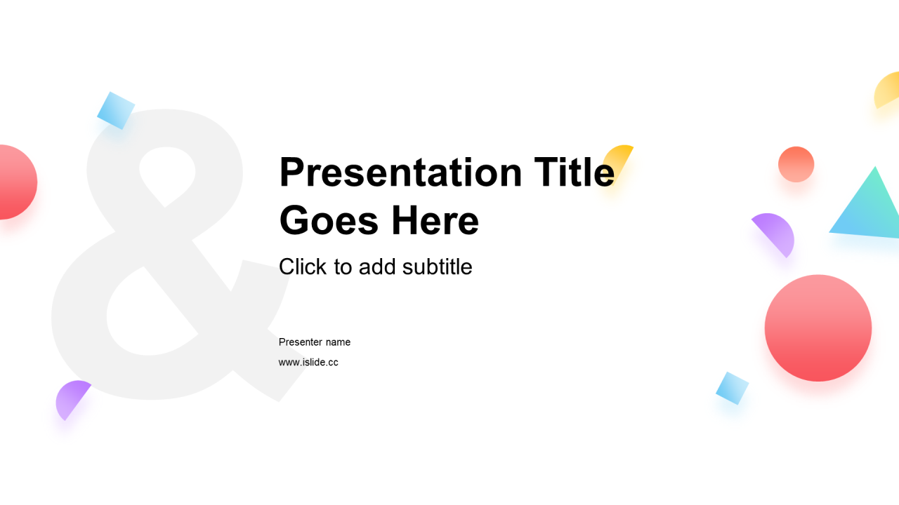 多色创意教育培训工作总结PPT主题