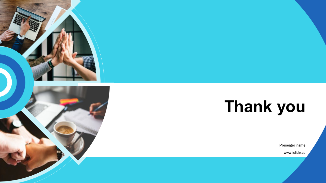 蓝色商务工作总结PPT主题