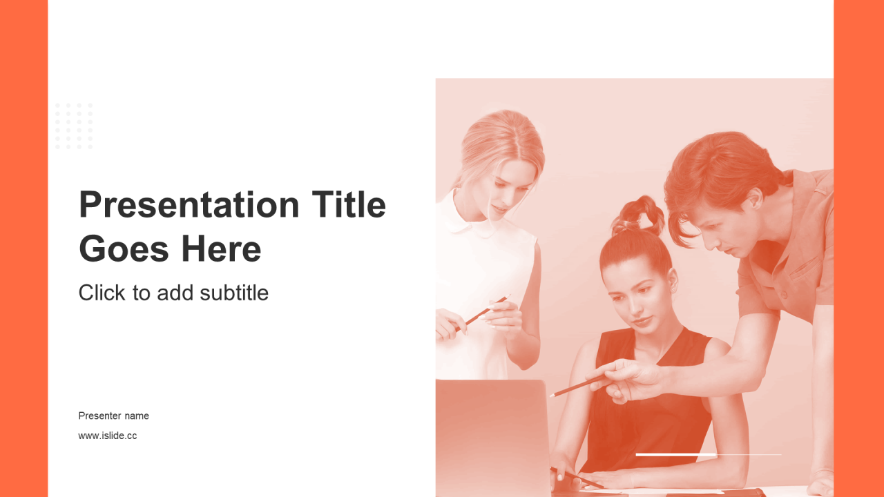 橙色商务地产行政工作总结PPT主题