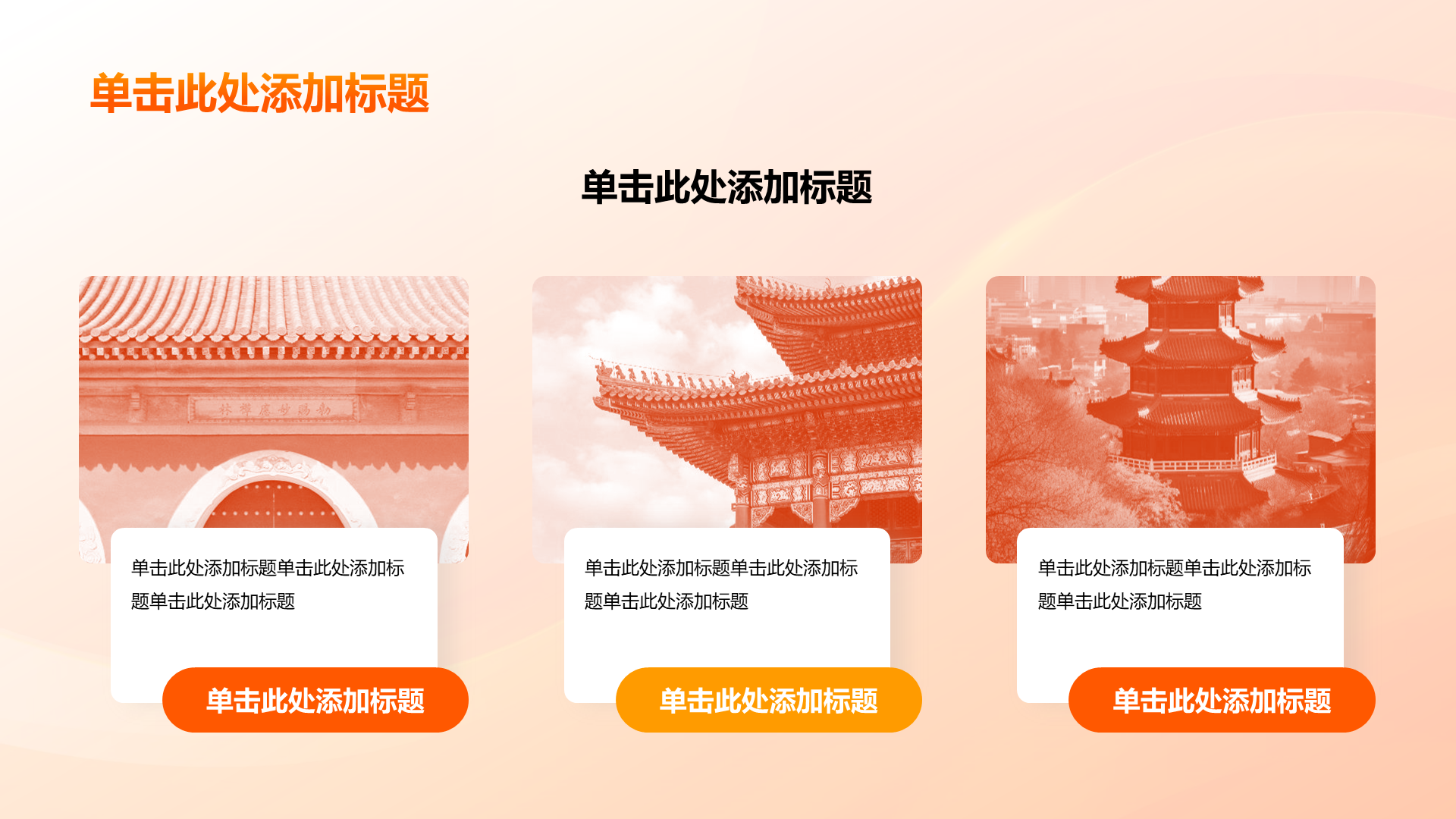 橙色渐变不忘初心团课教育PPT模板
