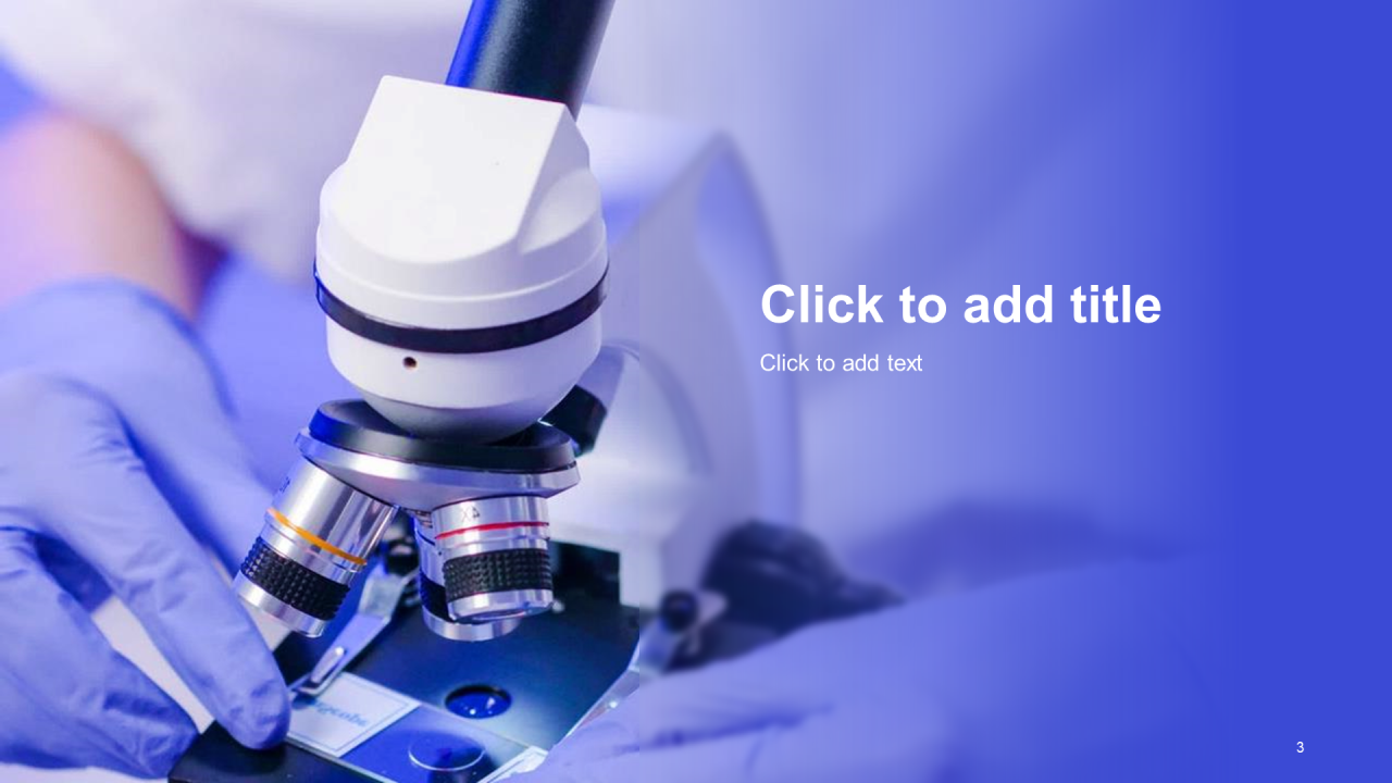 紫色医疗生物研究报告PPT主题