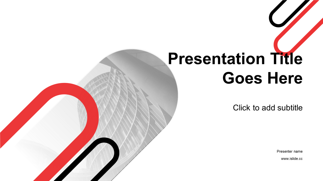 红色创意商务办公商业计划书PPT主题