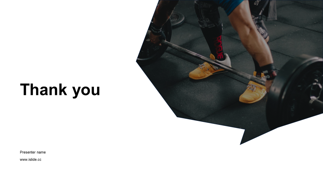 蓝色商务健身运动知识培训课件PPT下载