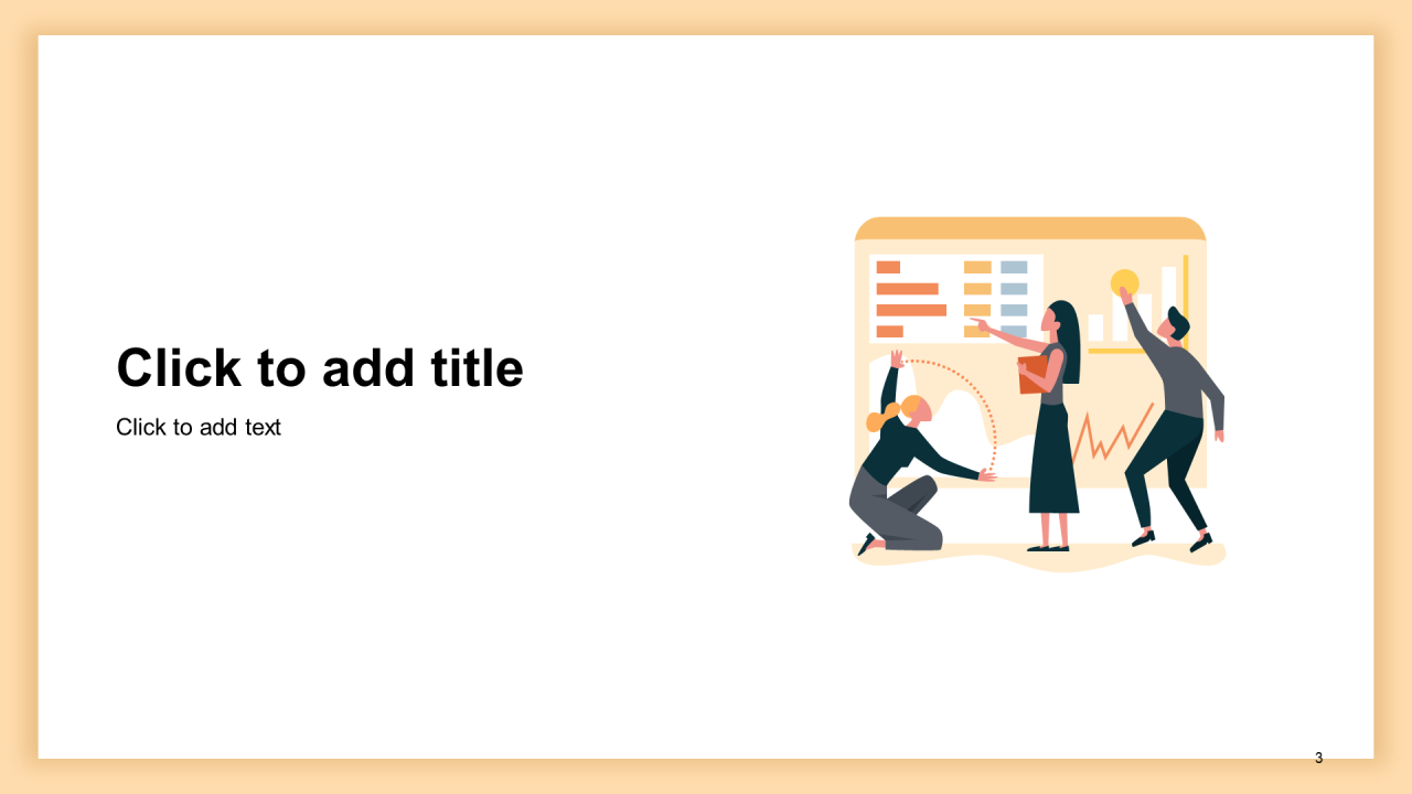 橙色插画工作总结PPT主题