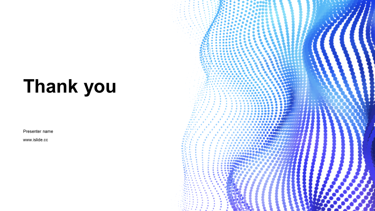 蓝色科技风商务发布会PPT模板