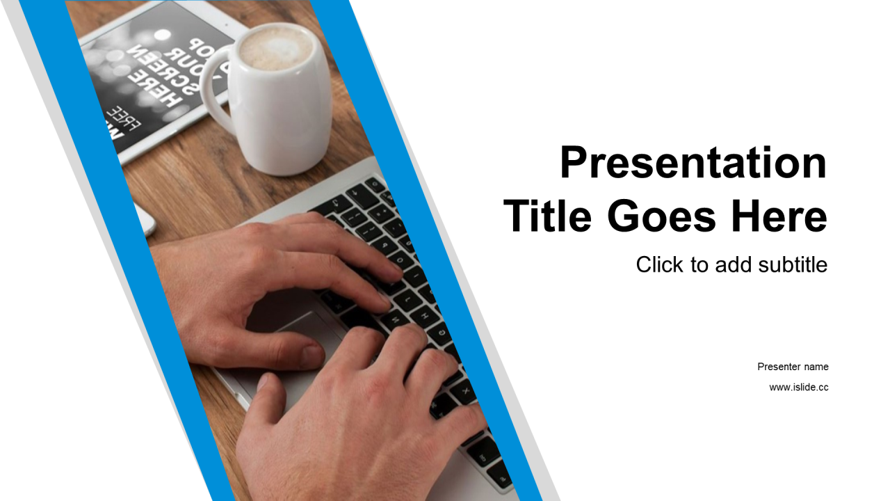 蓝色商务办公商业计划书企业宣传PPT模版下载