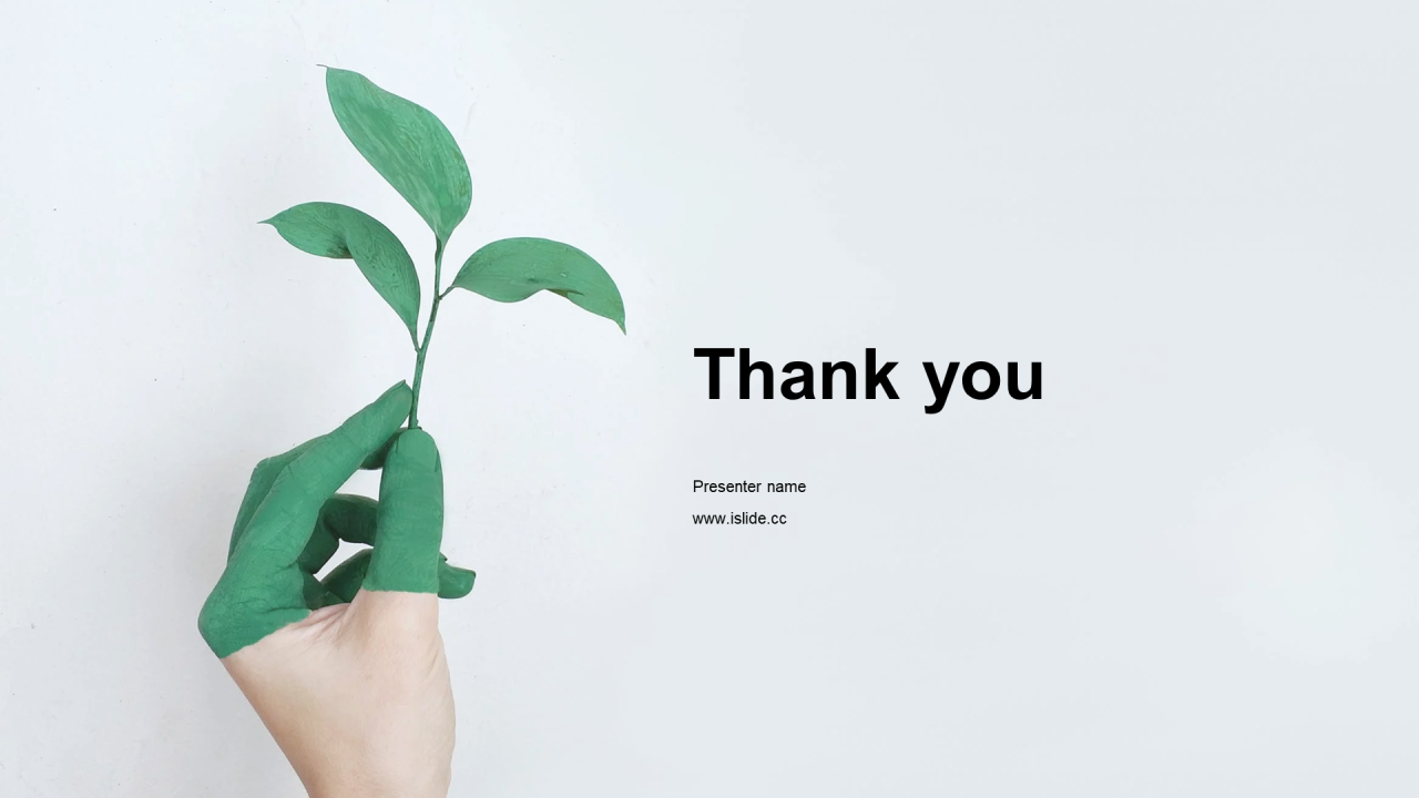 绿色商务植树节庆典工作总结PPT主题