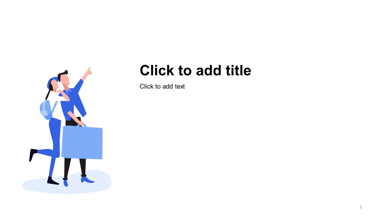 蓝色插画商务办公商业计划书PPT主题