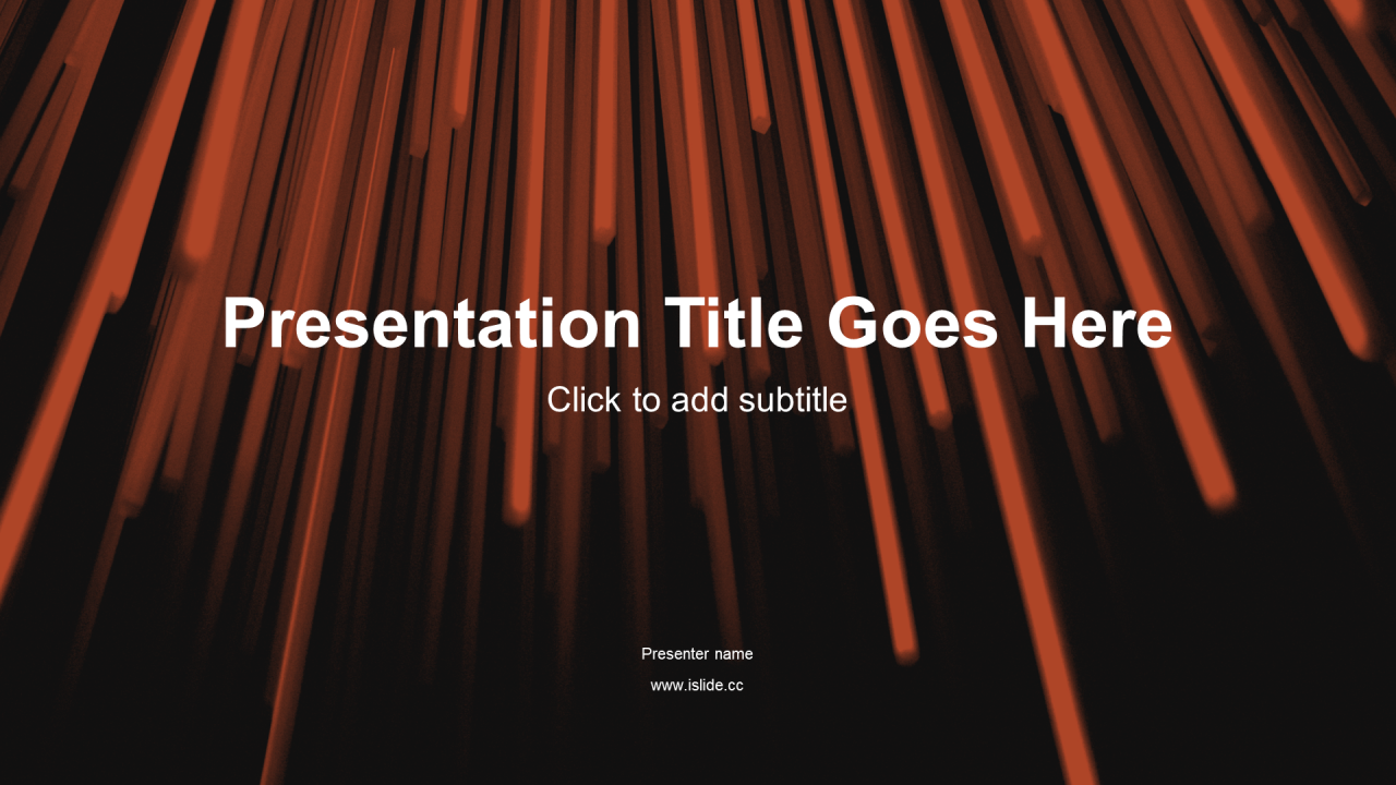 橙色科技年终总结PPT主题