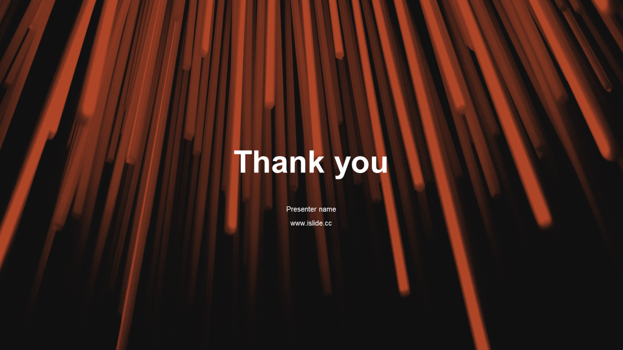 橙色科技年终总结PPT主题