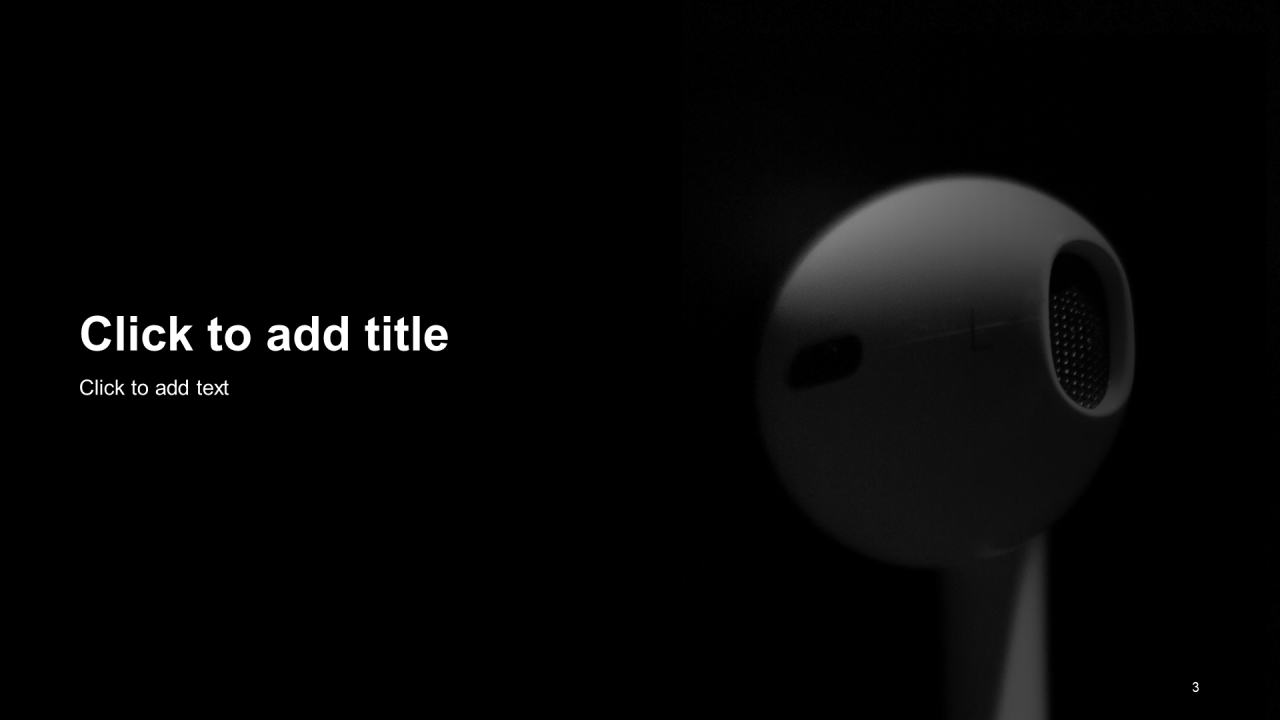 黑色商务电子科技行业市场研究报告PPT模板