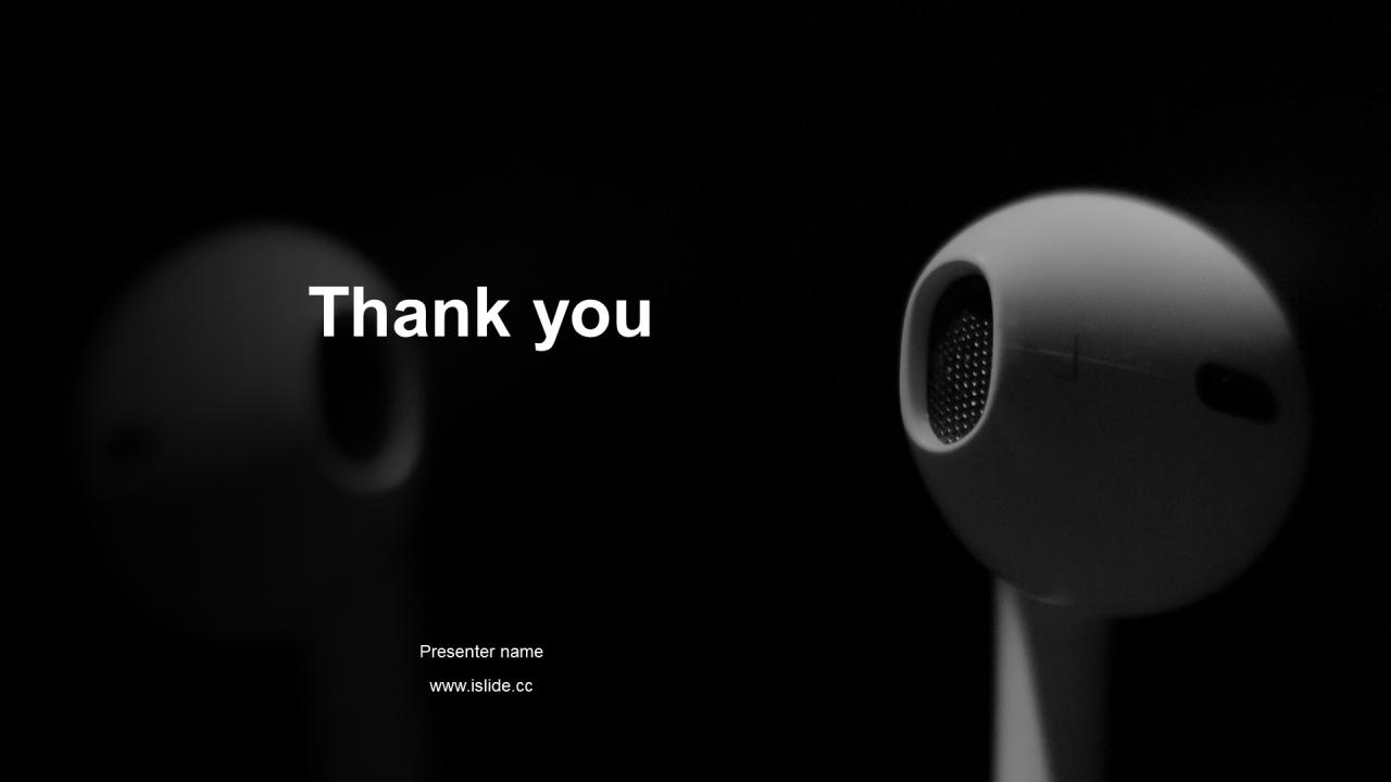 黑色商务电子科技行业市场研究报告PPT模板