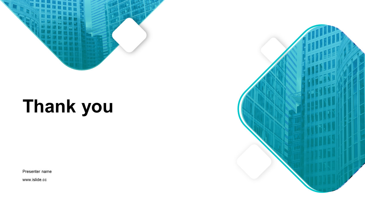 蓝色商务地产办公商业计划书PPT主题