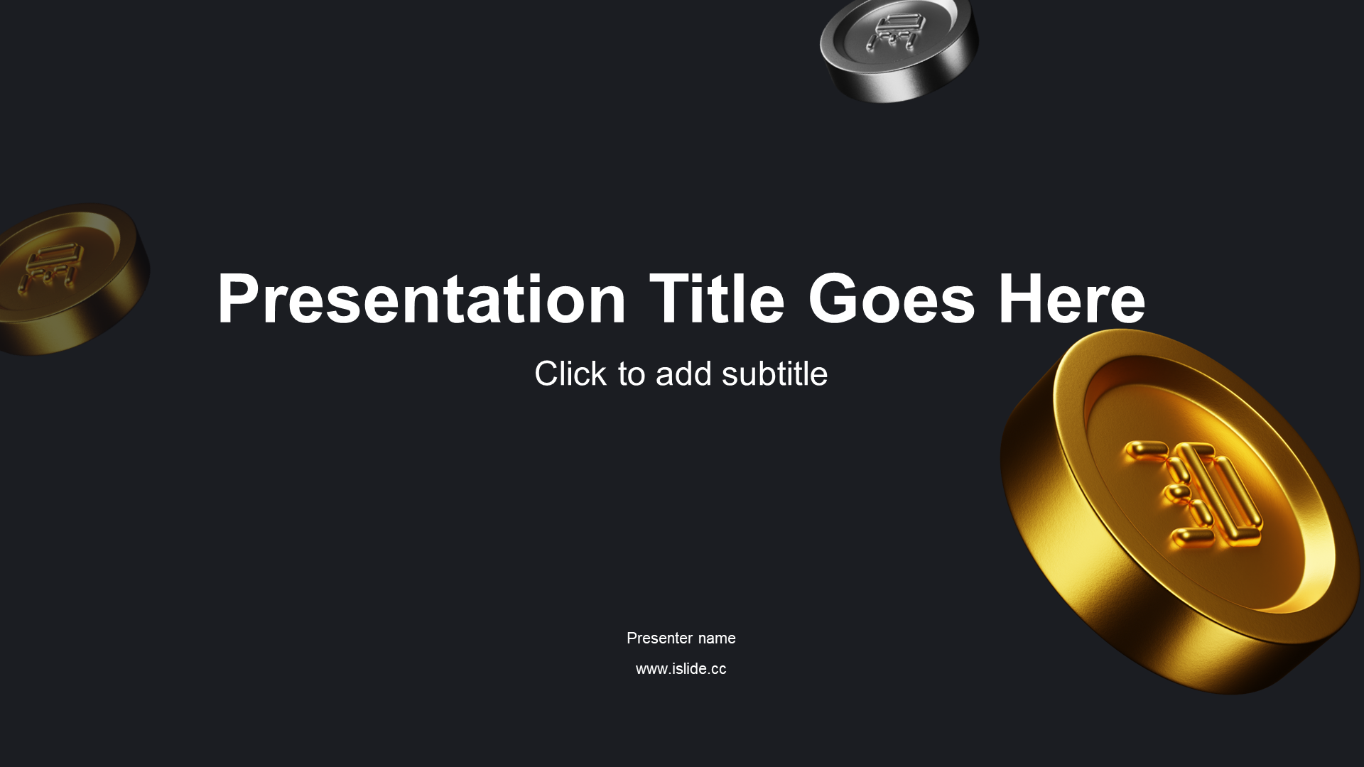 黑色创意3D地产金融商业计划书PPT主题