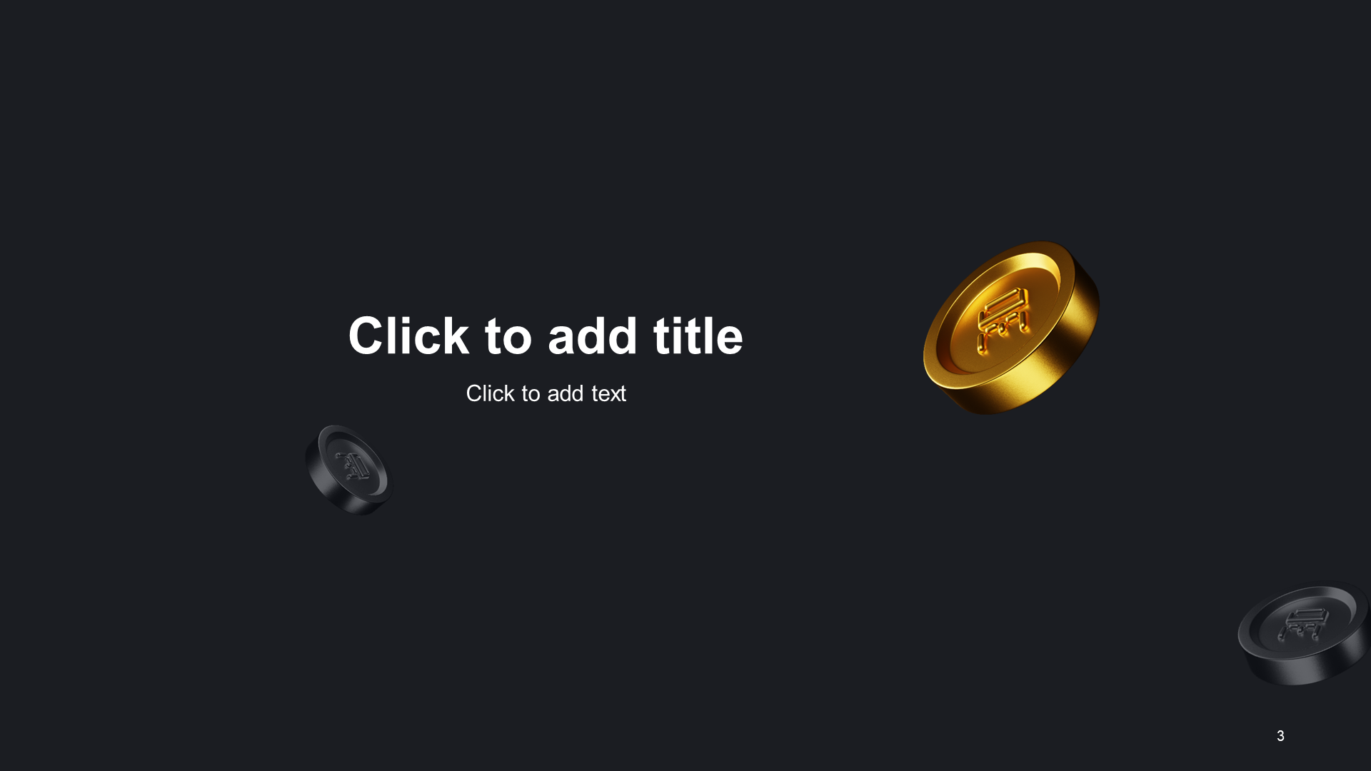 黑色创意3D地产金融商业计划书PPT主题