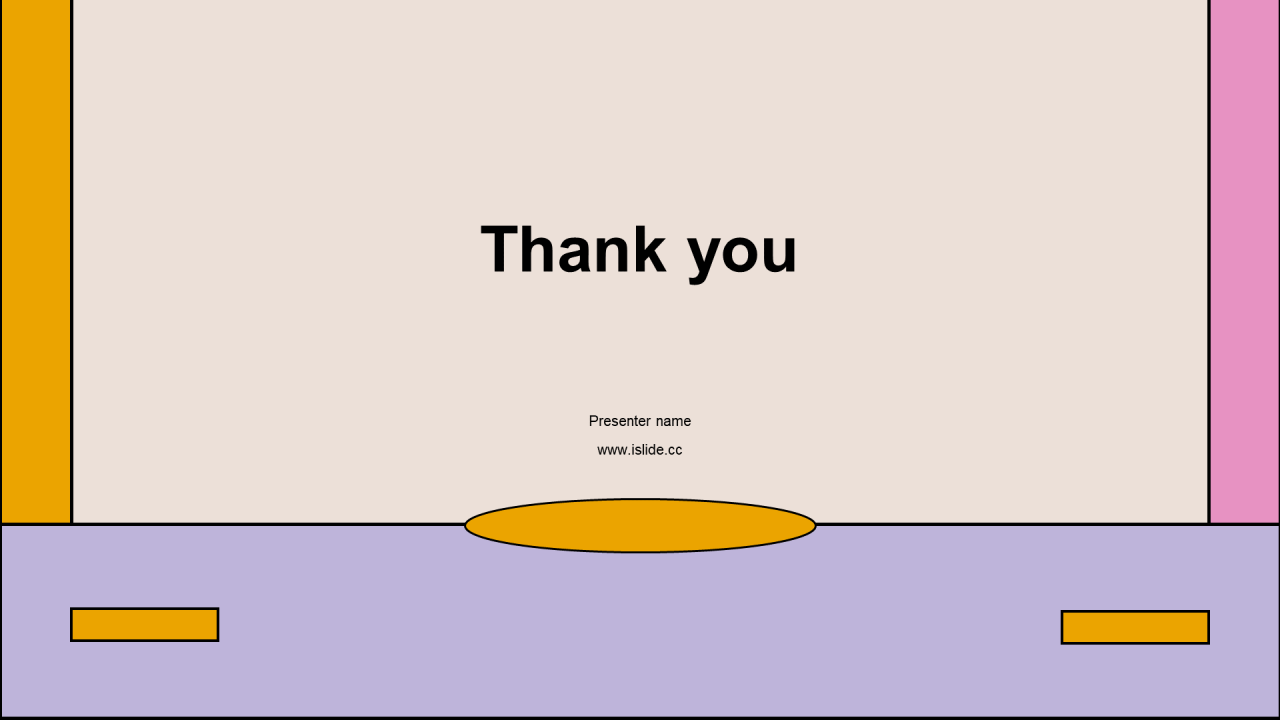 多色卡通复古风PPT模板