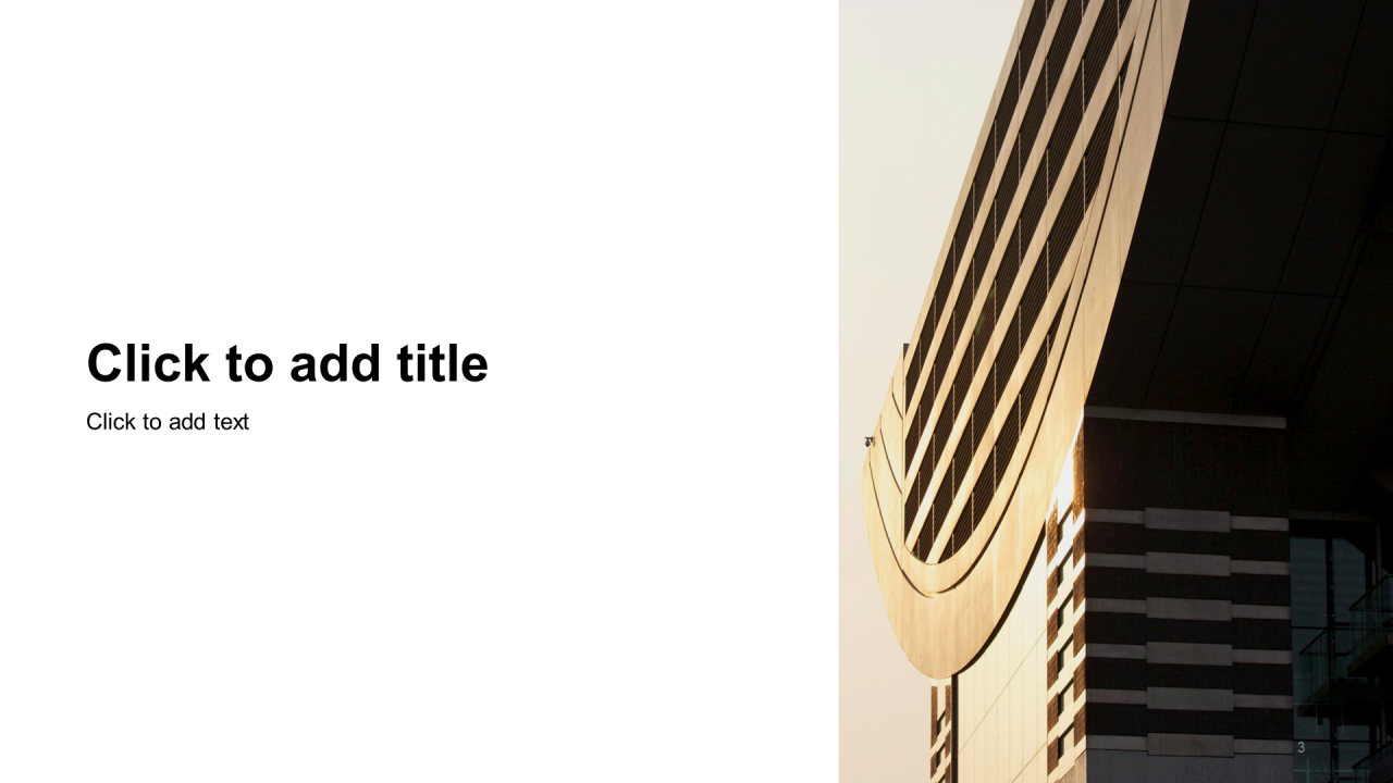 黑色商务金融建筑行业工作总结PPT主题