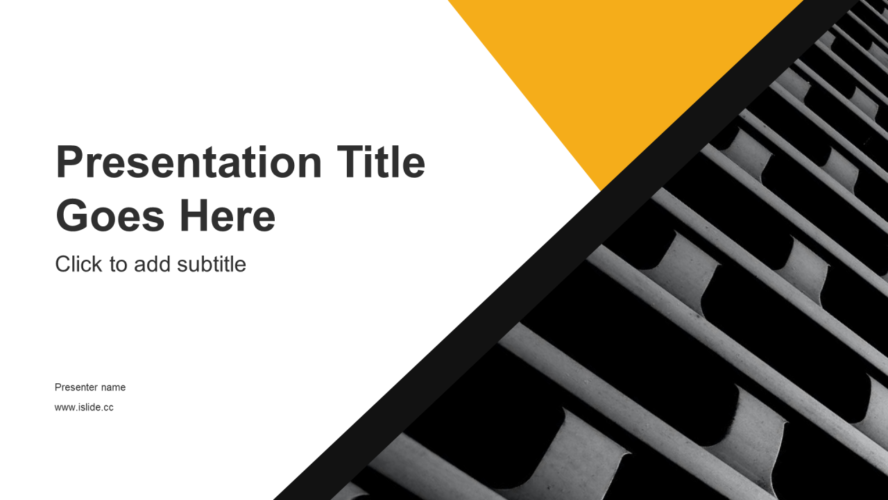 黄色商务现代地产金融工作总结PPT主题