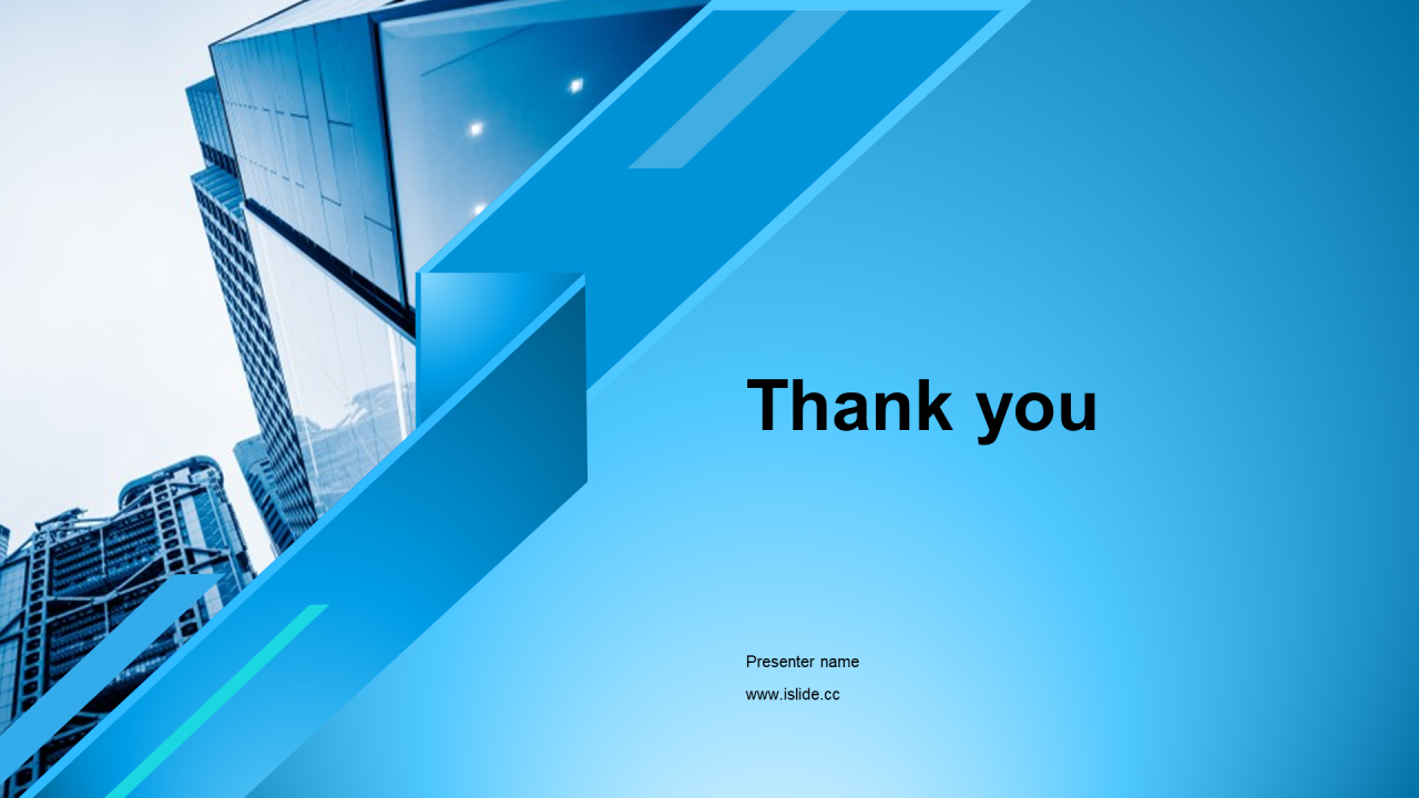 蓝色商务几何形状年初工作计划汇报PPT模板