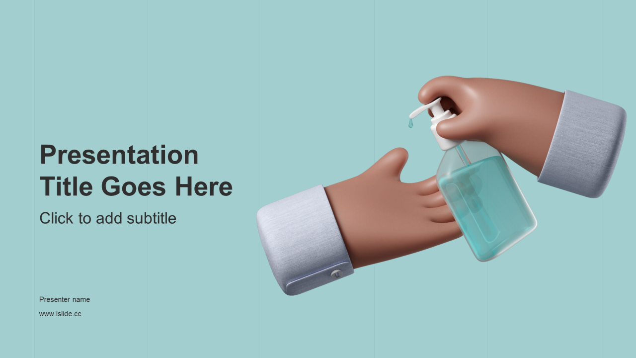 蓝色创意医疗健康培训课件PPT模板