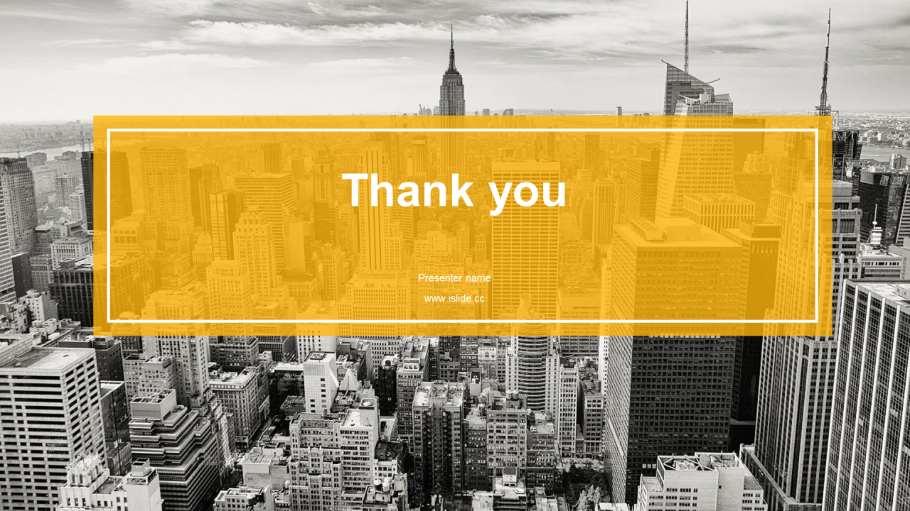 黄色商务风格年终总结工作汇报PPT模板