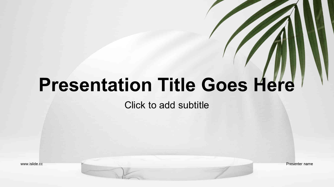 绿色简约市场营销PPT主题