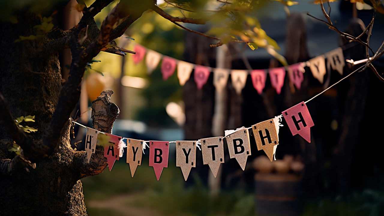 粉色插画生日祝福快闪PPT模板