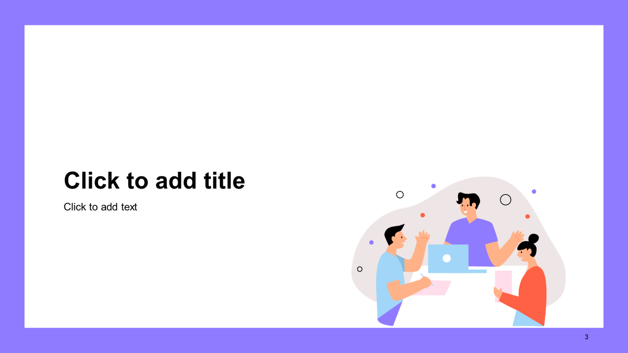 多色插画培训课件PPT主题