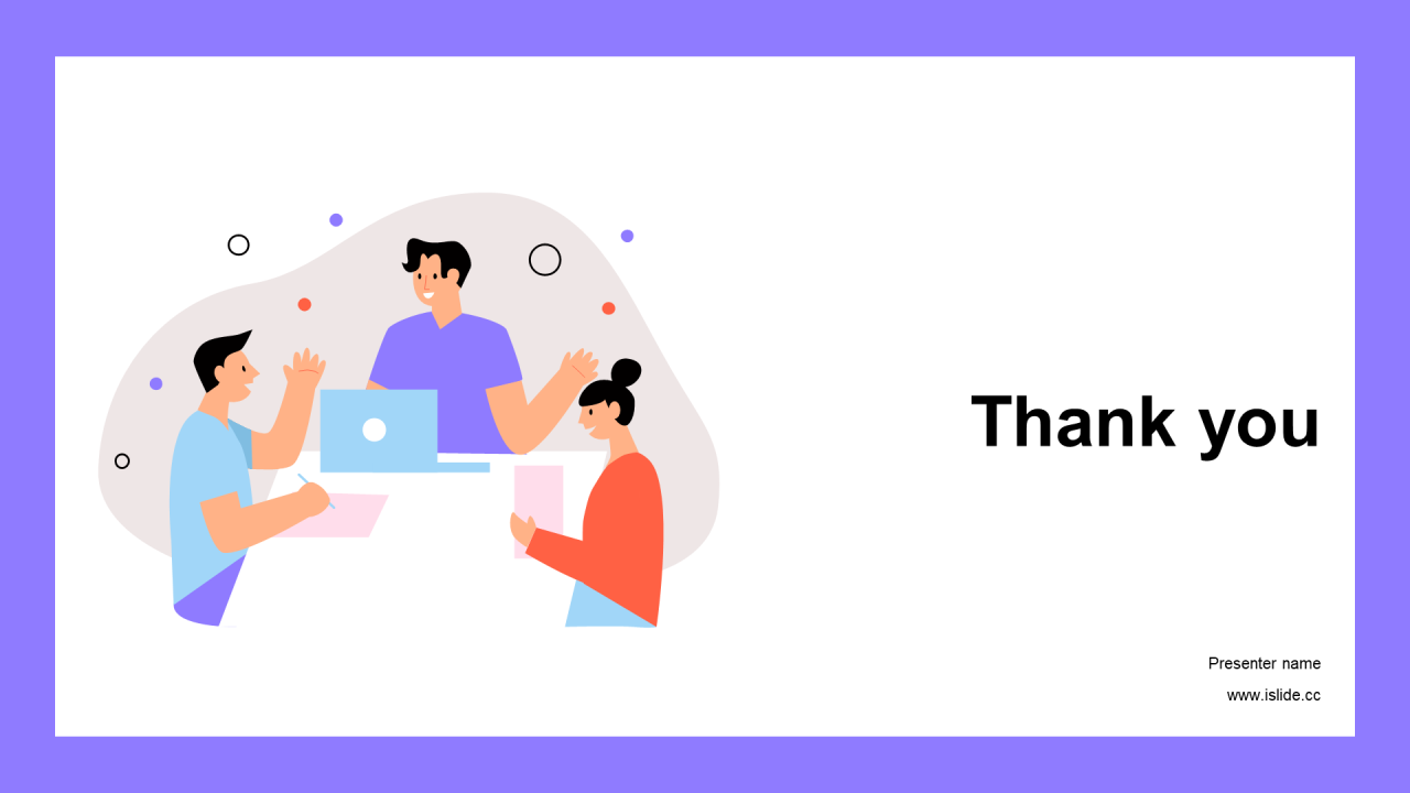 多色插画培训课件PPT主题