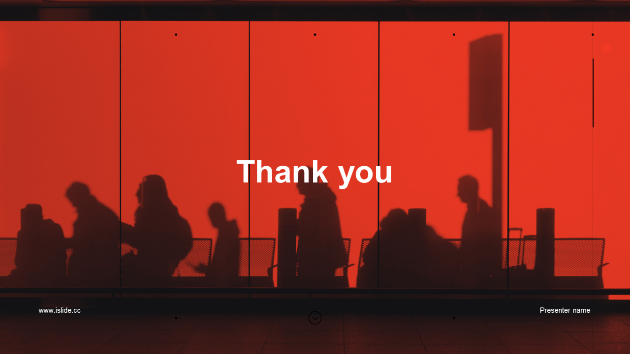 红色简约商务年末工作汇报PPT模板案例